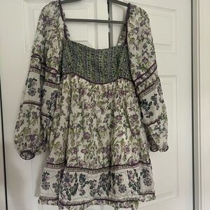 Floral Bohemian free people dress size medium